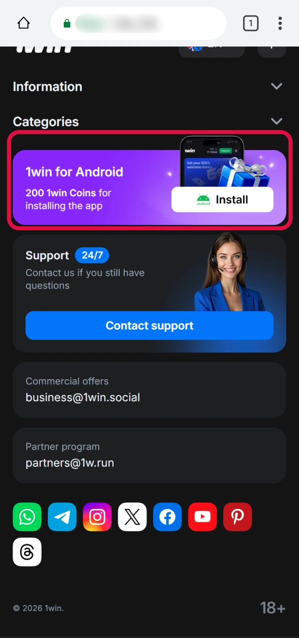 Locate the download link for the Aviator App Android mobile version.