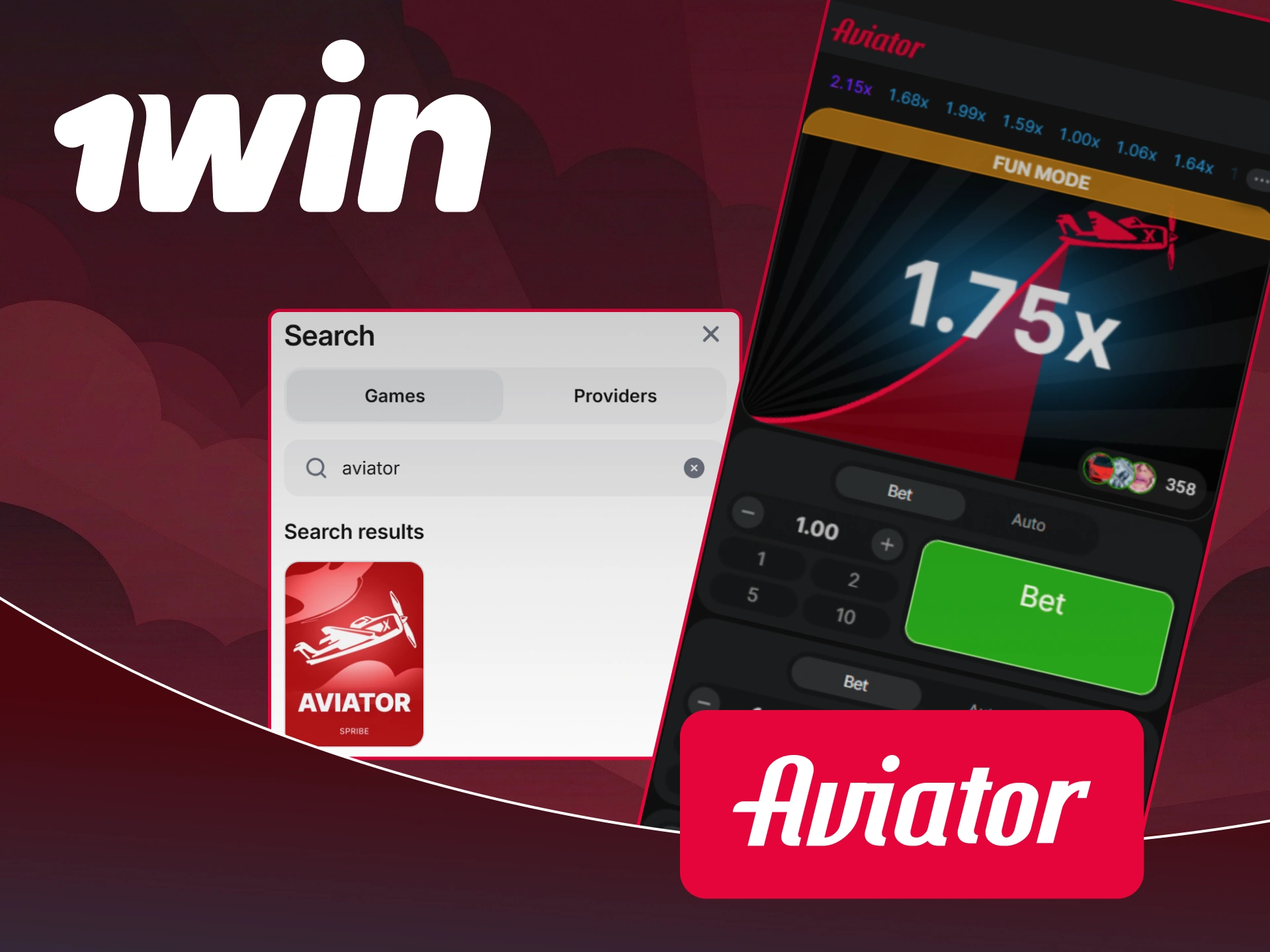 Join the 1Win Casino to play Aviator and win big prizes.